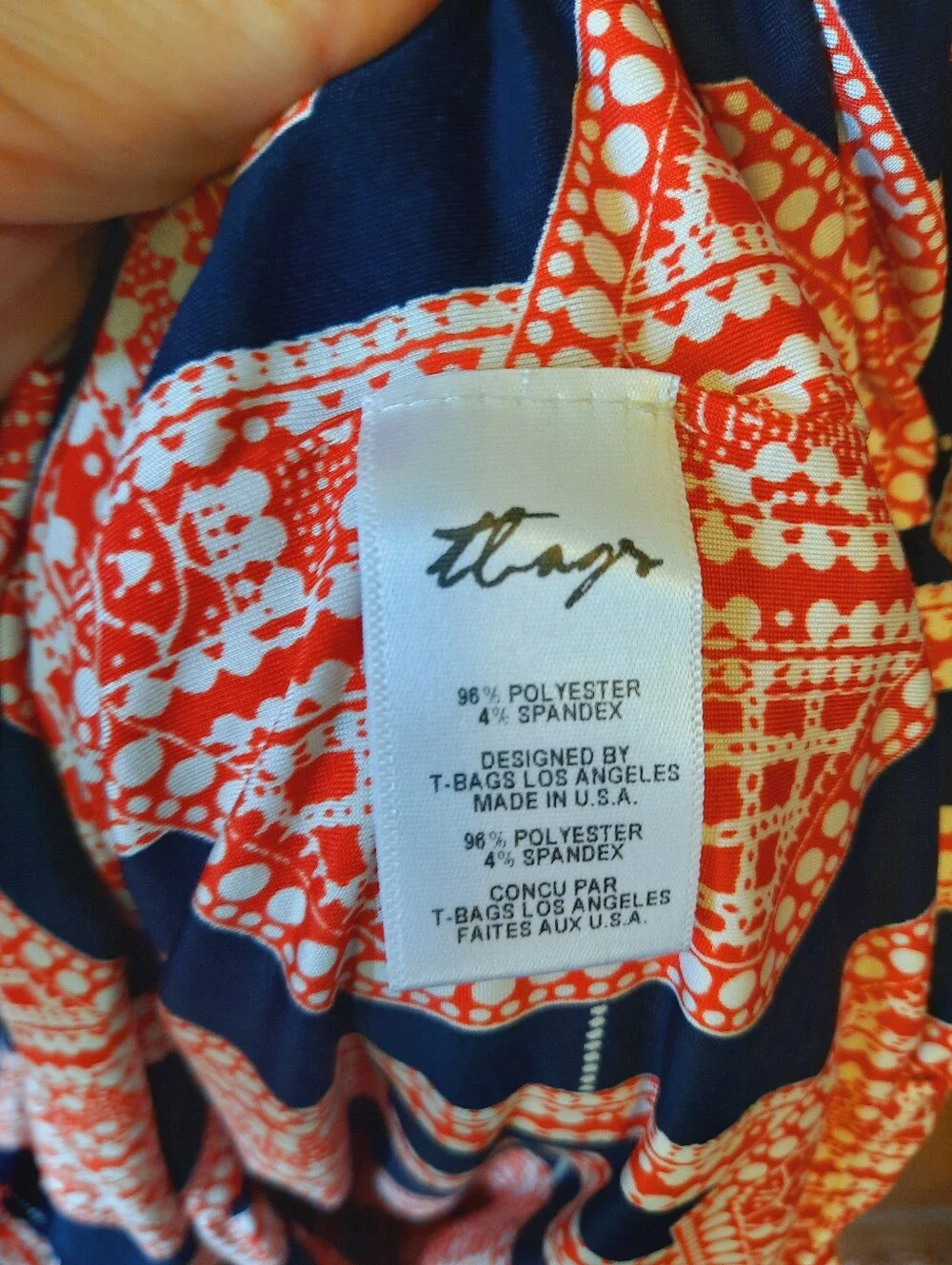 T-Bags Of Los Angeles Geometric Sleeveless Shorts Romper Pockets Size Large - Picture 12 of 16